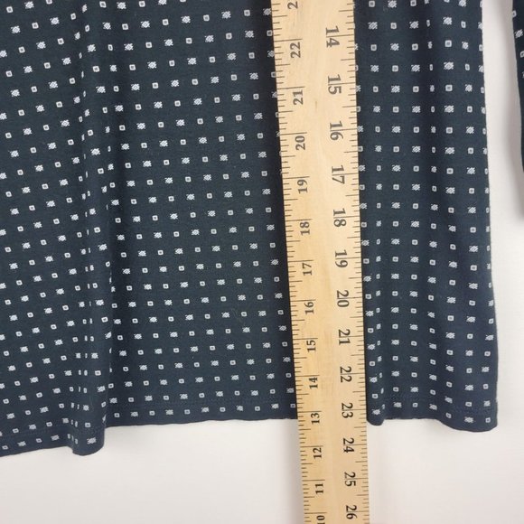 J Jill Wearever Collection Top Women Large Black Tunic Short Flowy Boat Neck - Picture 8 of 11